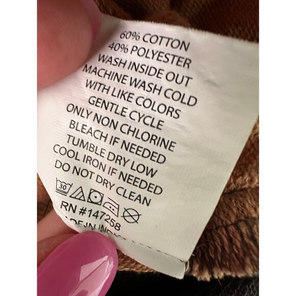 Simply Southern Sweatshirt Womens XXL Leopard Print Stripes Quarter Zip Sweater - Picture 6 of 11